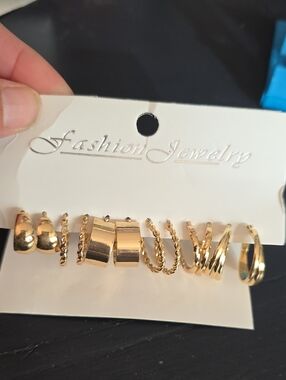 Fashion Jewelry Gold-Tone Hoop Earring Set - 6 Pairs